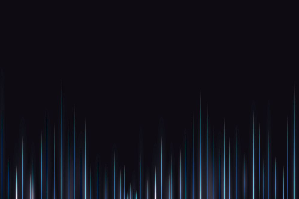 Sound wave black digital background vector entertainment technology