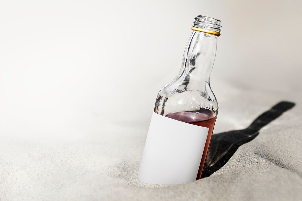 Wine glass bottle alcohol drinks packaging
