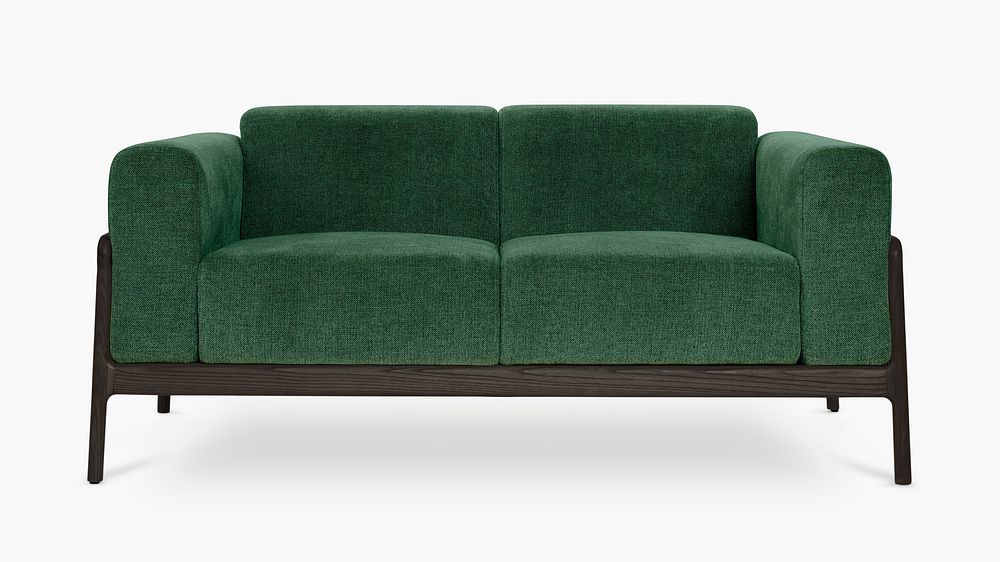 Green mid century modern sofa living room furniture