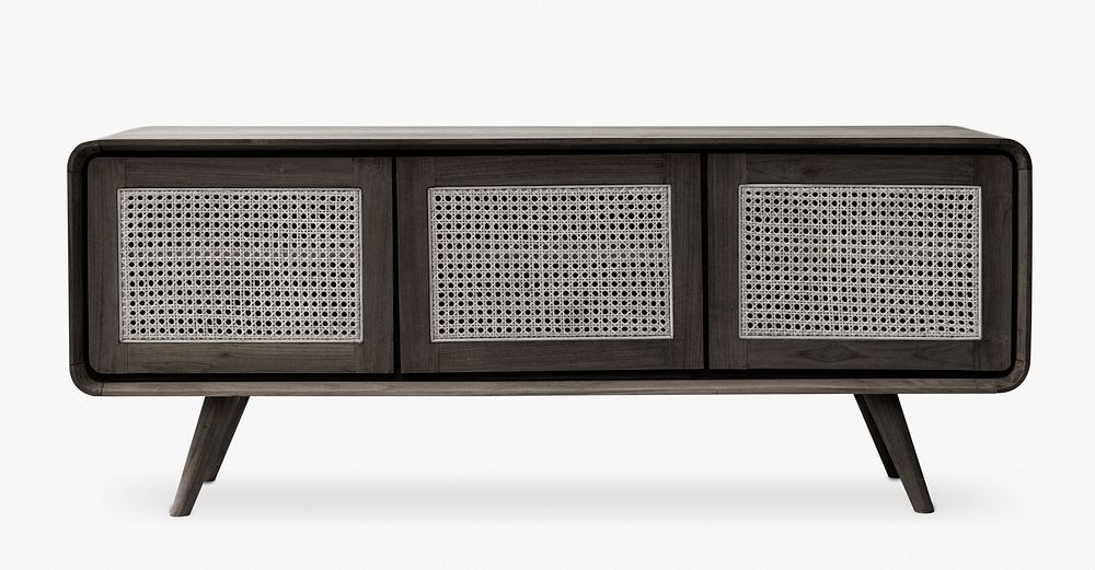 Rattan TV cabinet entertainment unit furniture