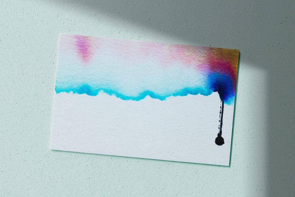 Chromatography business card for creative artists with design space