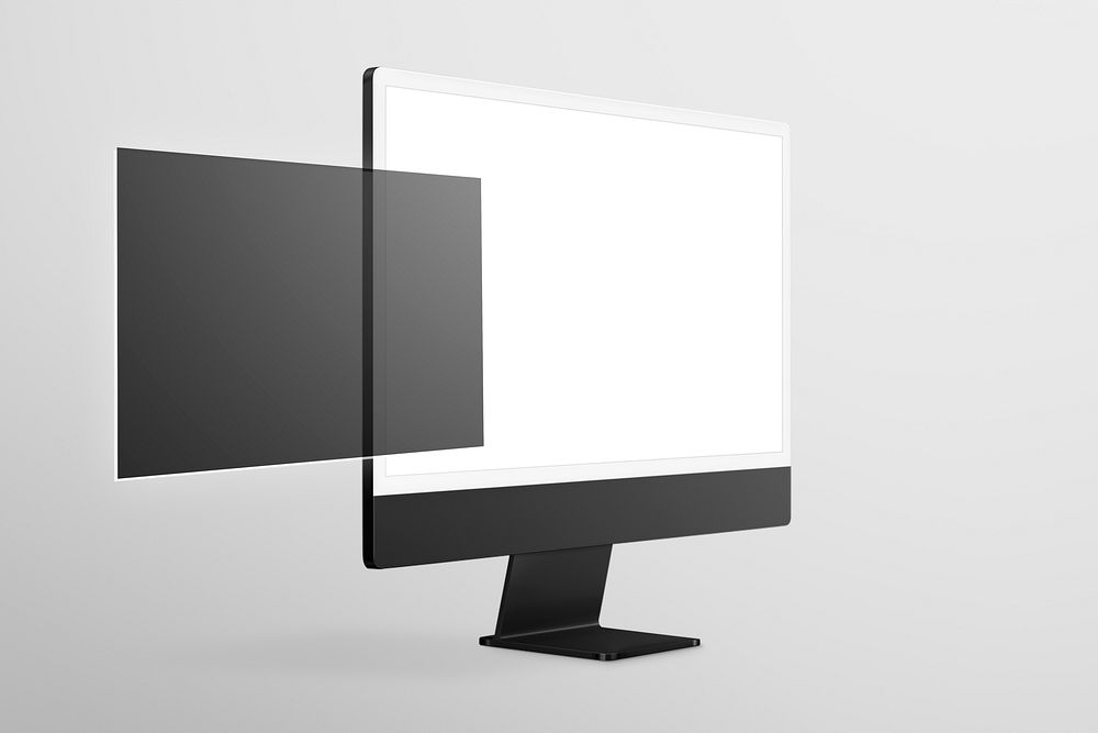 Blank computer screen 