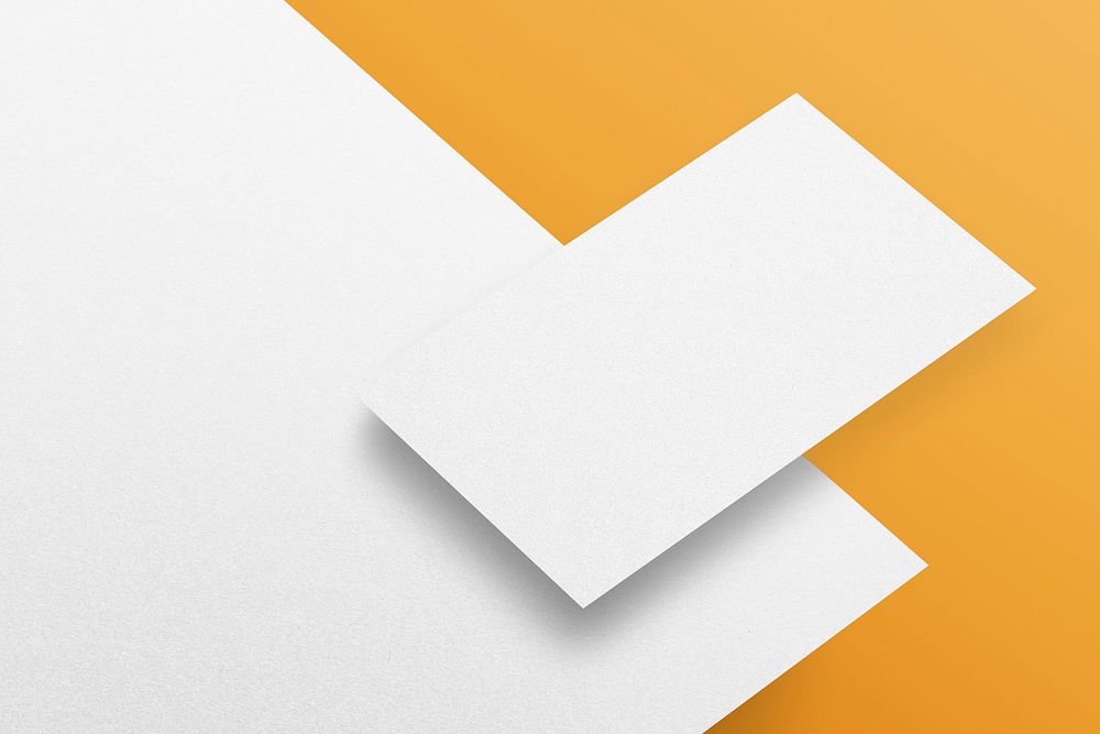 Blank letterhead and business card paper stationery brand identity mockup