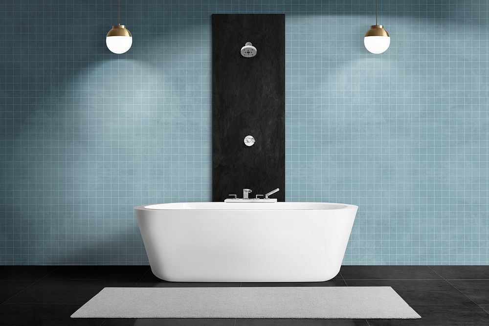 Modern bathroom authentic interior design