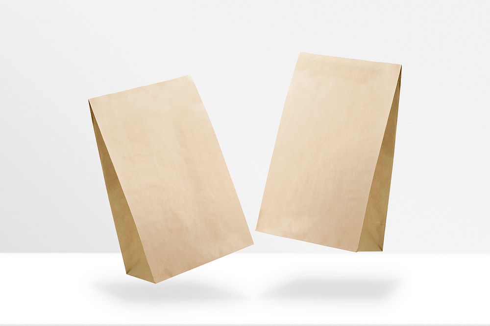 Paper bag packaging for food company with design space