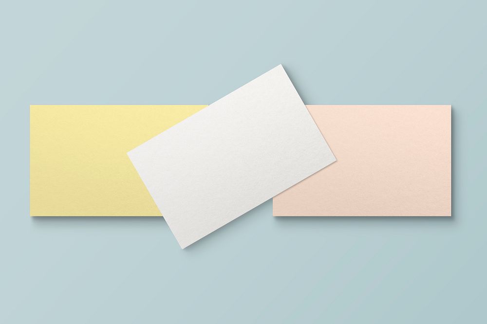 Minimal pastel business card with design space