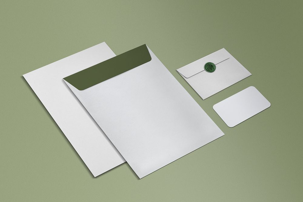 Stationery envelope, corporate identity set