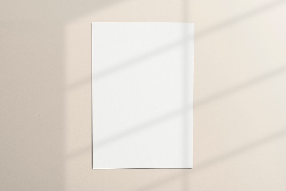 White blank paper, realistic poster | Free Photo - rawpixel