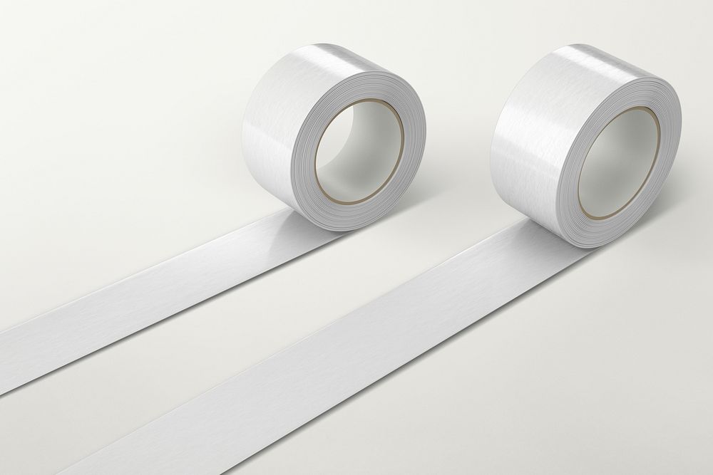 White blank duct tape for packaging and parcels 