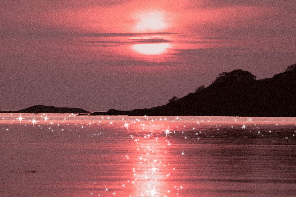 Sunset beach background, aesthetic golden | Premium PSD - rawpixel