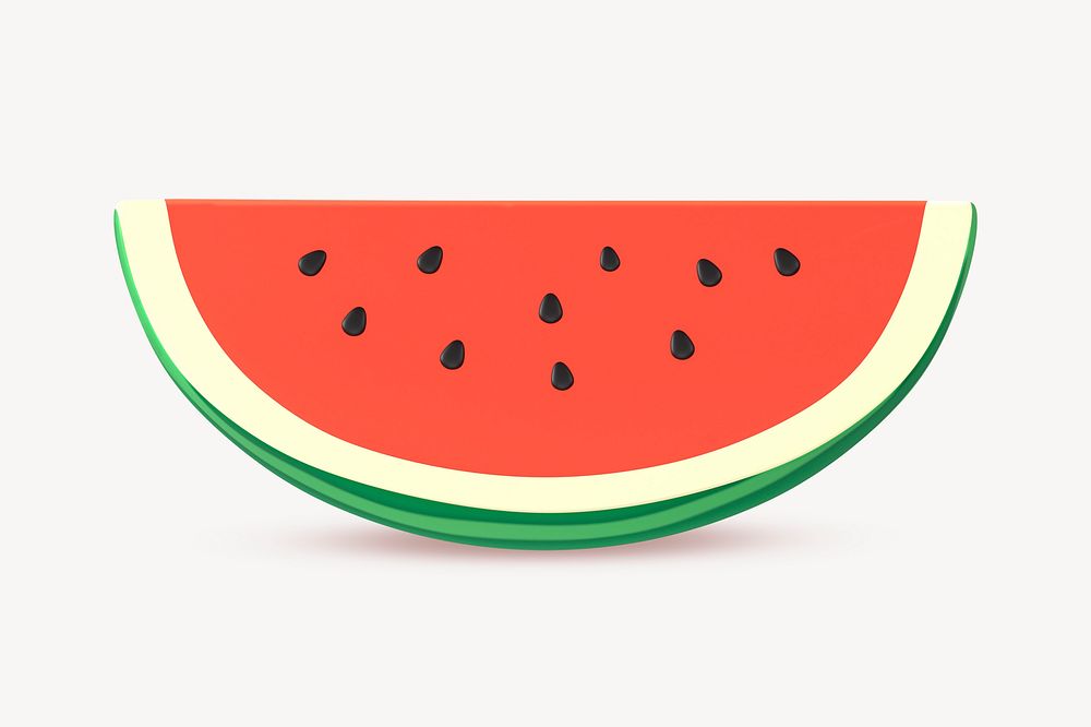 Cartoon watermelon clipart, fruit design