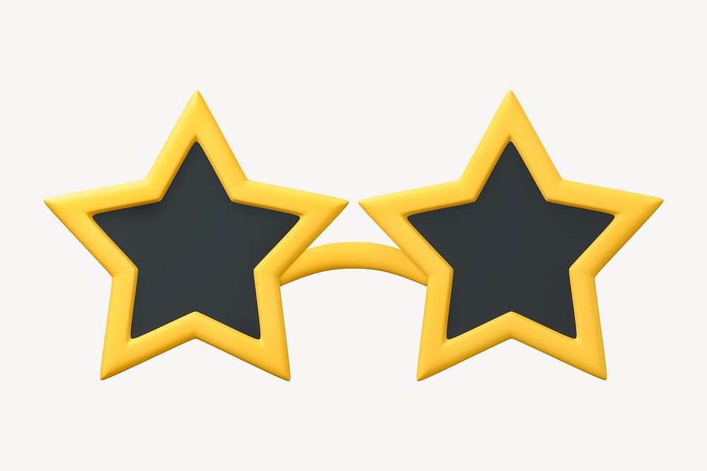 Star sunglasses clip art, accessory Free Photo rawpixel