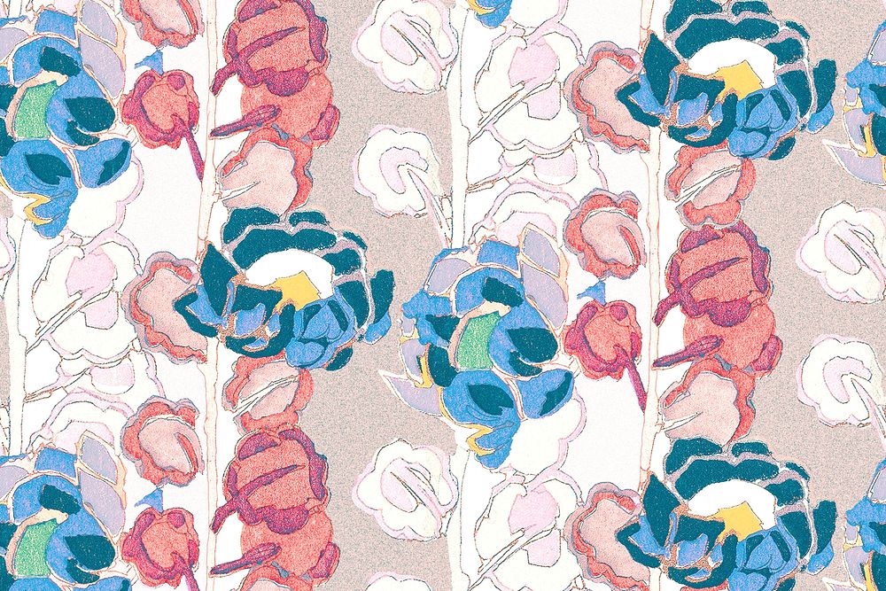 Vintage feminine background, floral pattern design