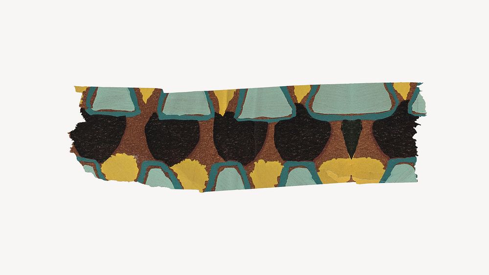 Abstract patterned washi tape, art deco