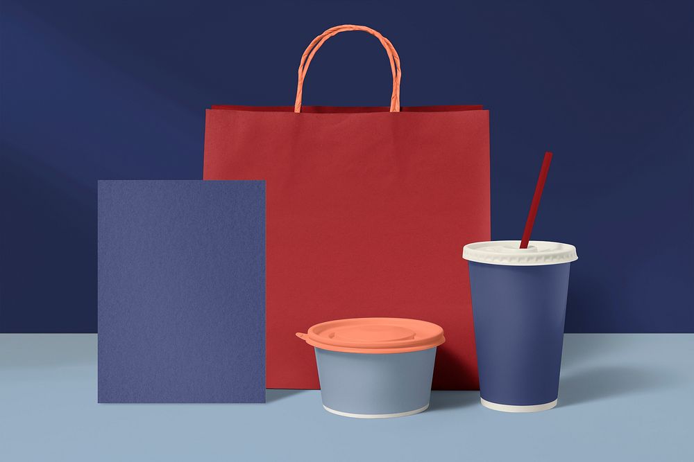 Takeaway container, food packaging in eco-friendly design