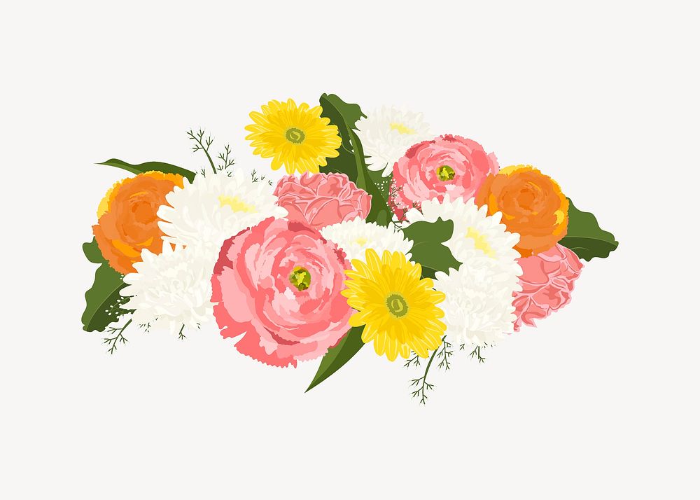 Flower decoration, wedding centerpiece vector