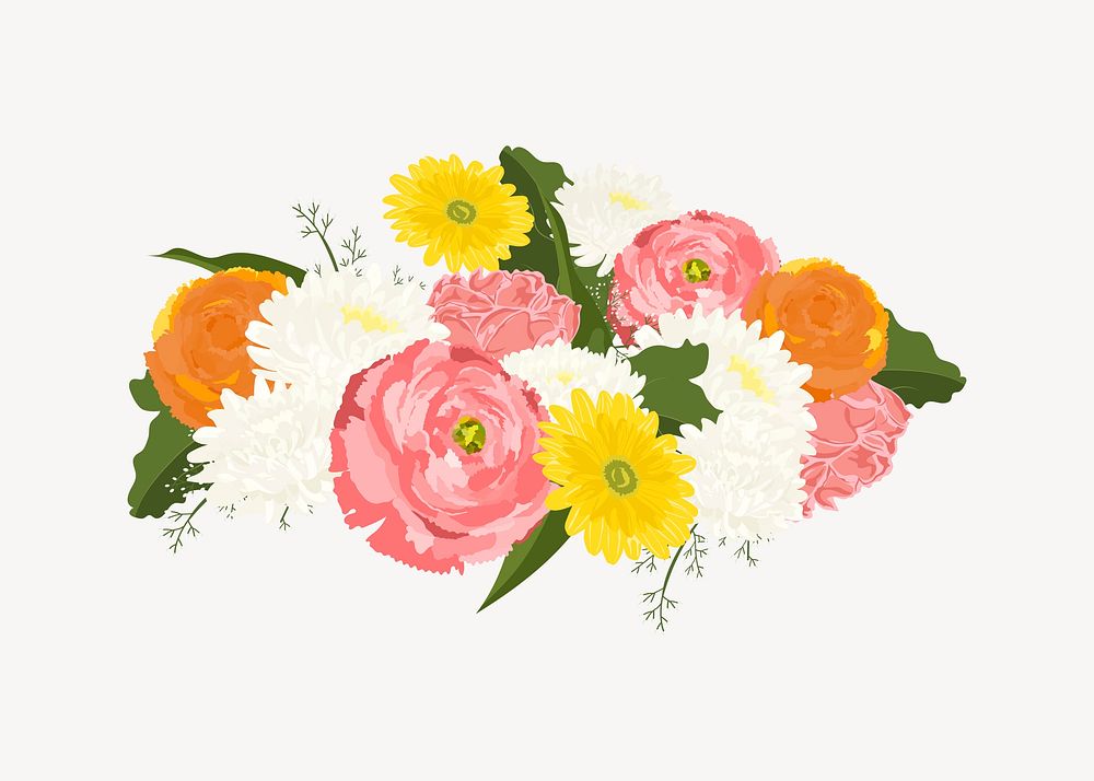 Flower decoration, wedding centerpiece psd