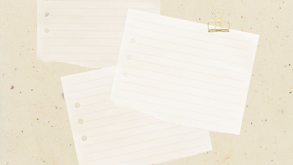 Beige computer wallpaper, note paper background psd