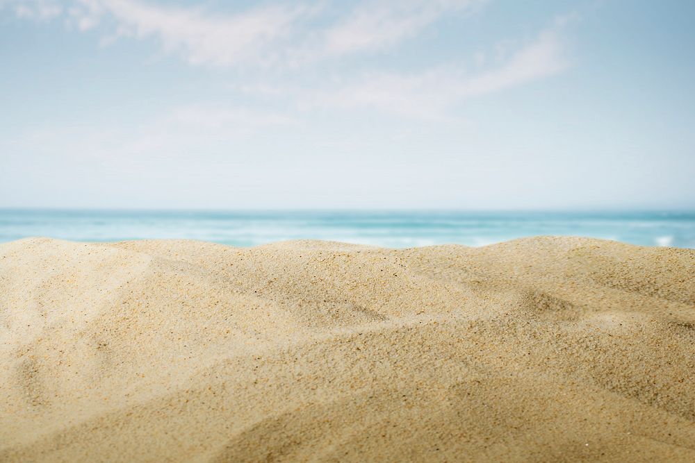 Beautiful beach background, sand texture border