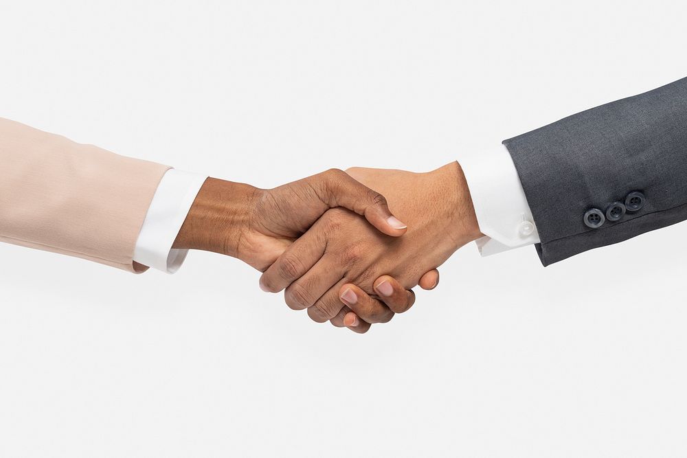 Business agreement handshake hand gesture