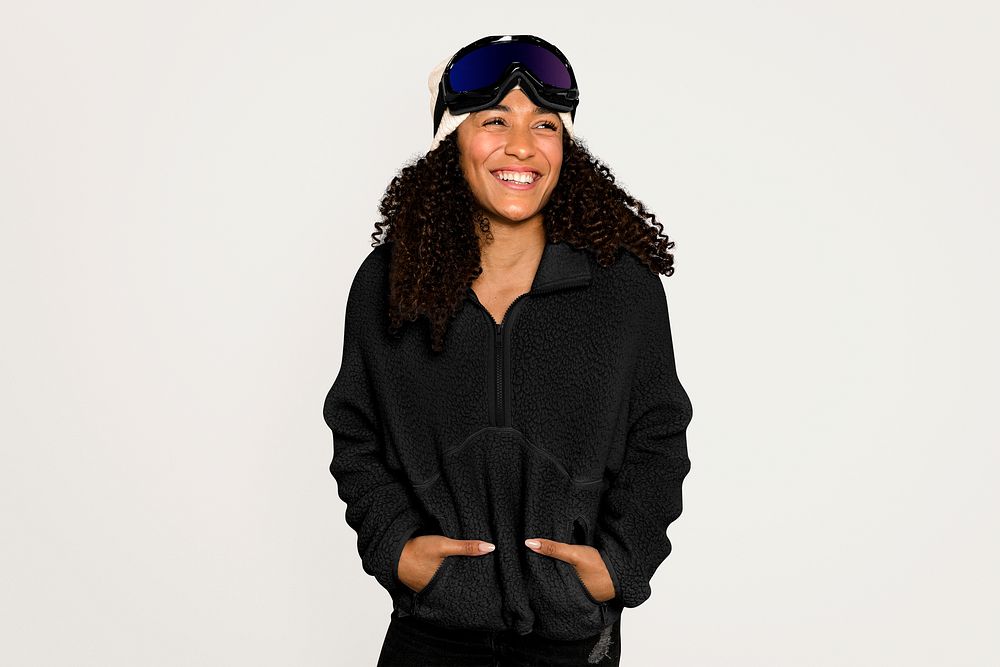 African American woman ski winter | Premium Photo - rawpixel