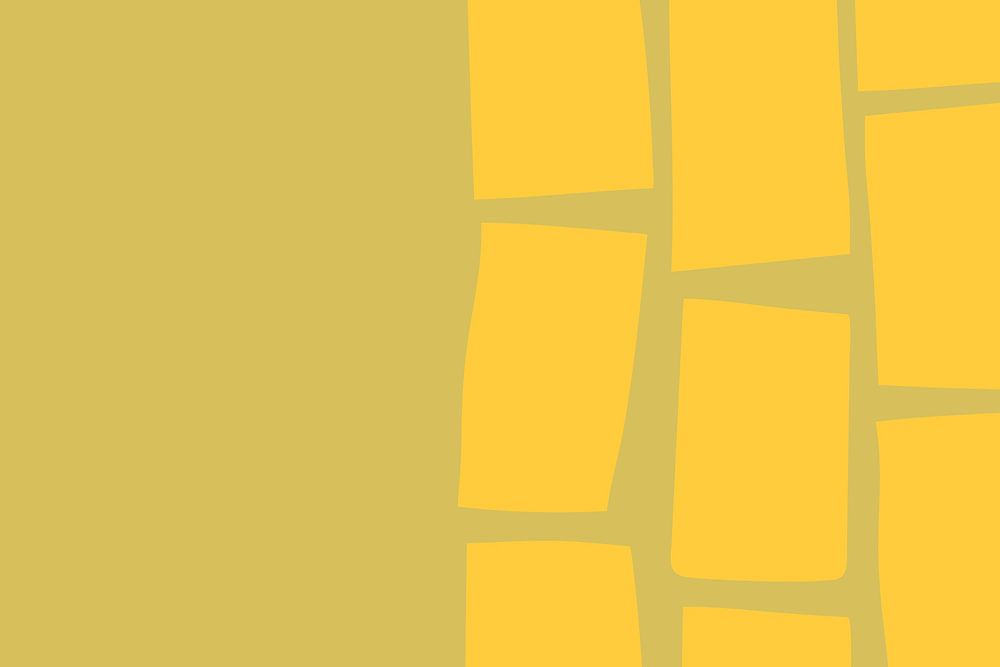 Yellow blocks pattern background psd in ditalini pasta shape