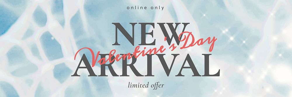 New arrival editable template vector for shop email header