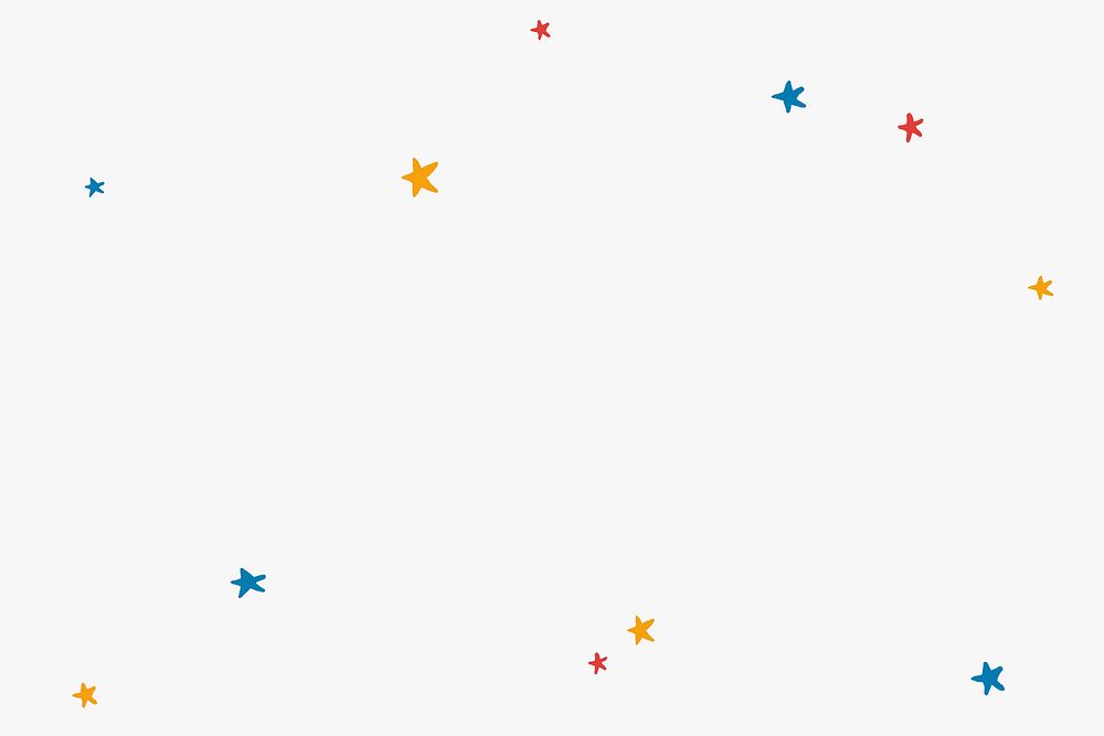 White background vector with colorful star border