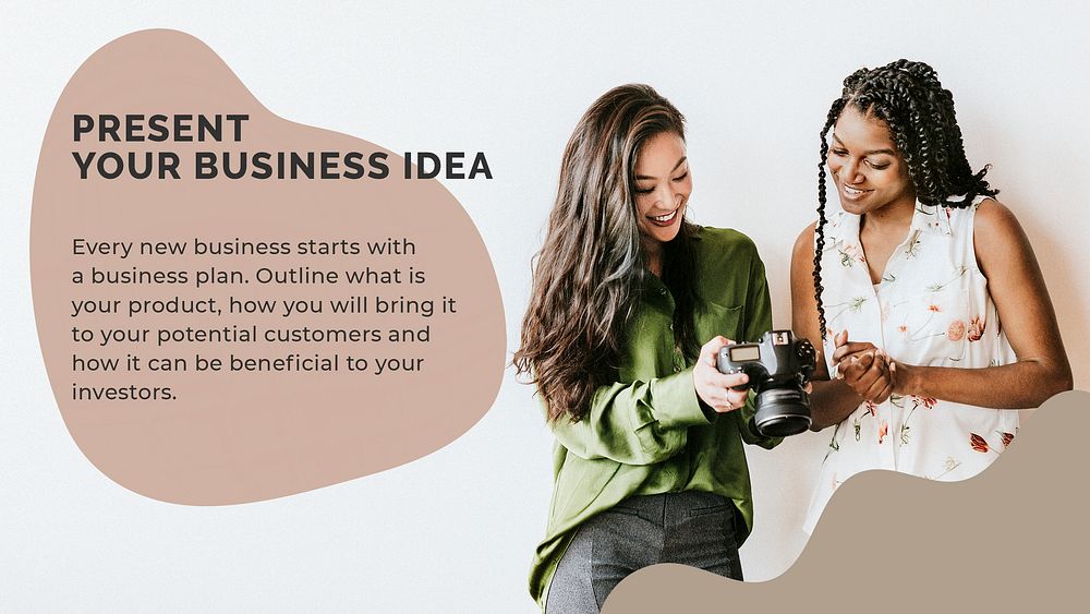Startup presentation template psd for photoshoot