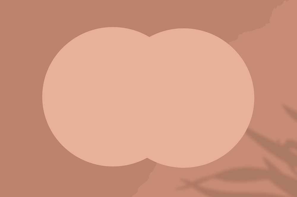 Brown background psd with overlapped circle frame