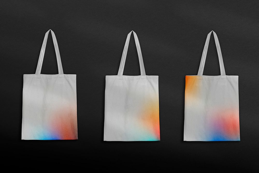 Gradient tote bag in minimal style fashion