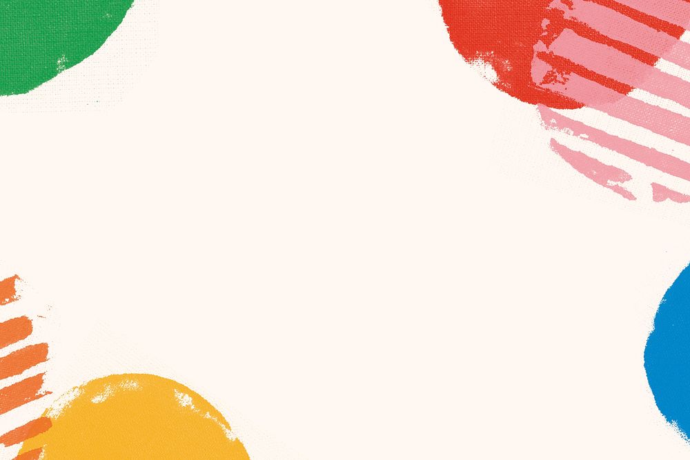 Colorful frame background, creative design for kids