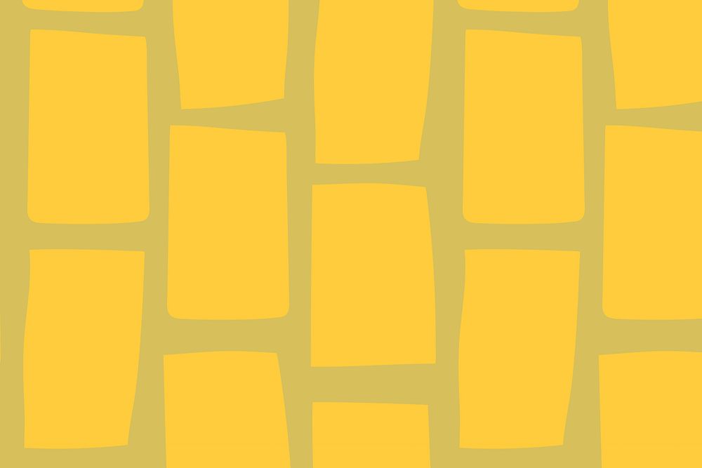Yellow blocks pattern background  in ditalini pasta shape