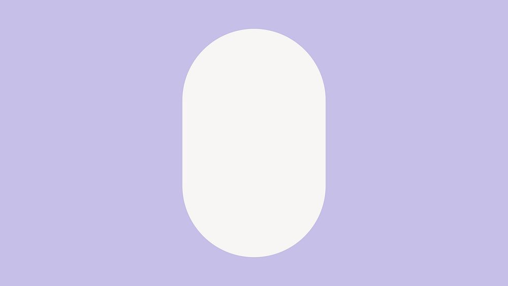 Purple oval frame, geometric design vector
