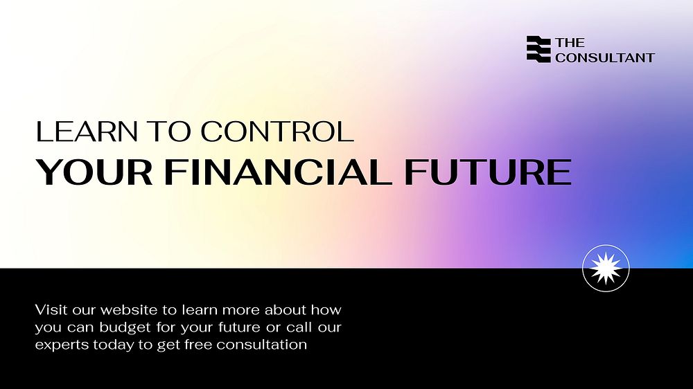Budget consulting ppt presentation template, future plan vector