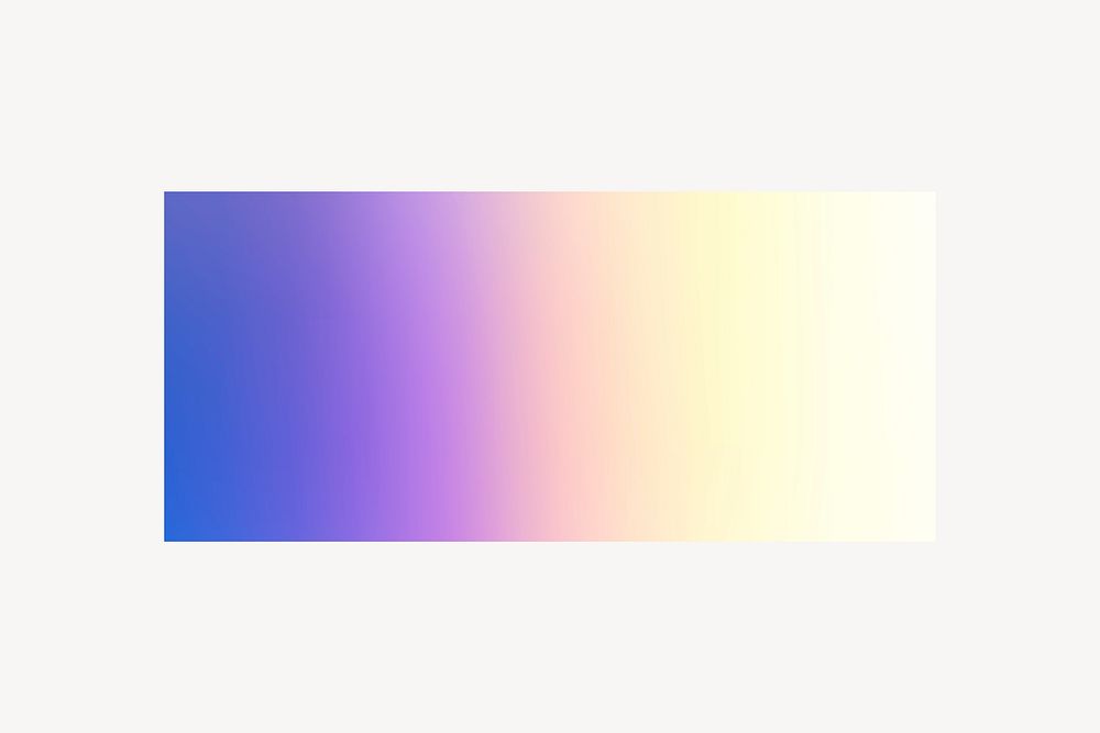 Purple gradient bar collage element, holographic color vector