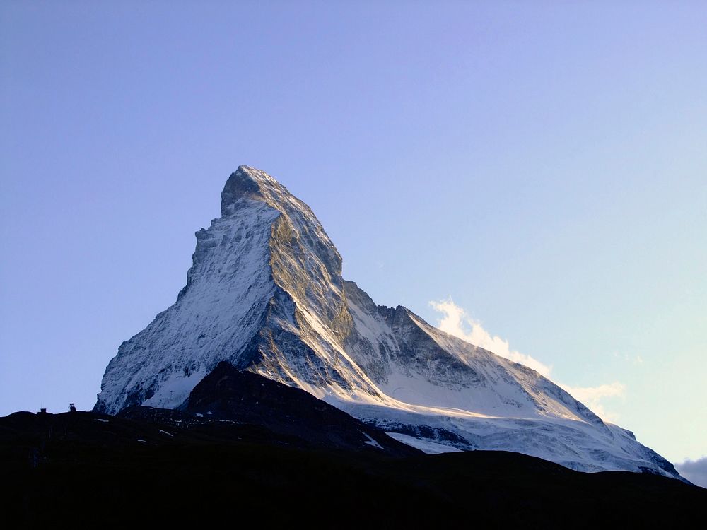 Zermatt. Original public domain image from Wikimedia Commons