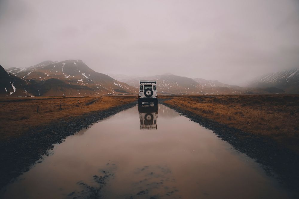 Skógar, Garðabær, Iceland. Original public domain image from Wikimedia Commons