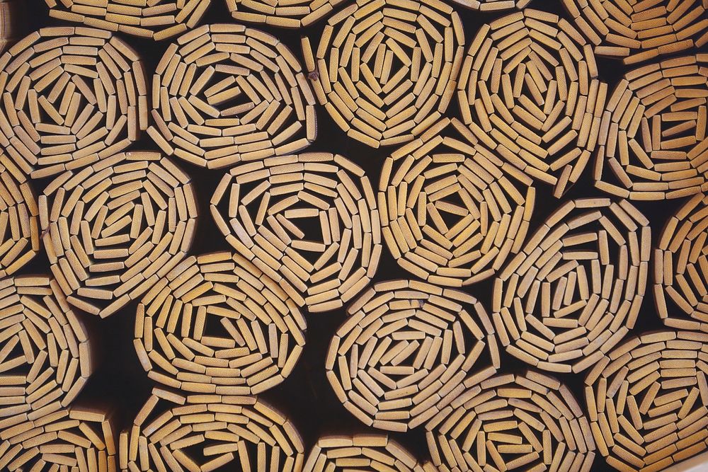 Mat roll texture. Original public domain image from Wikimedia Commons