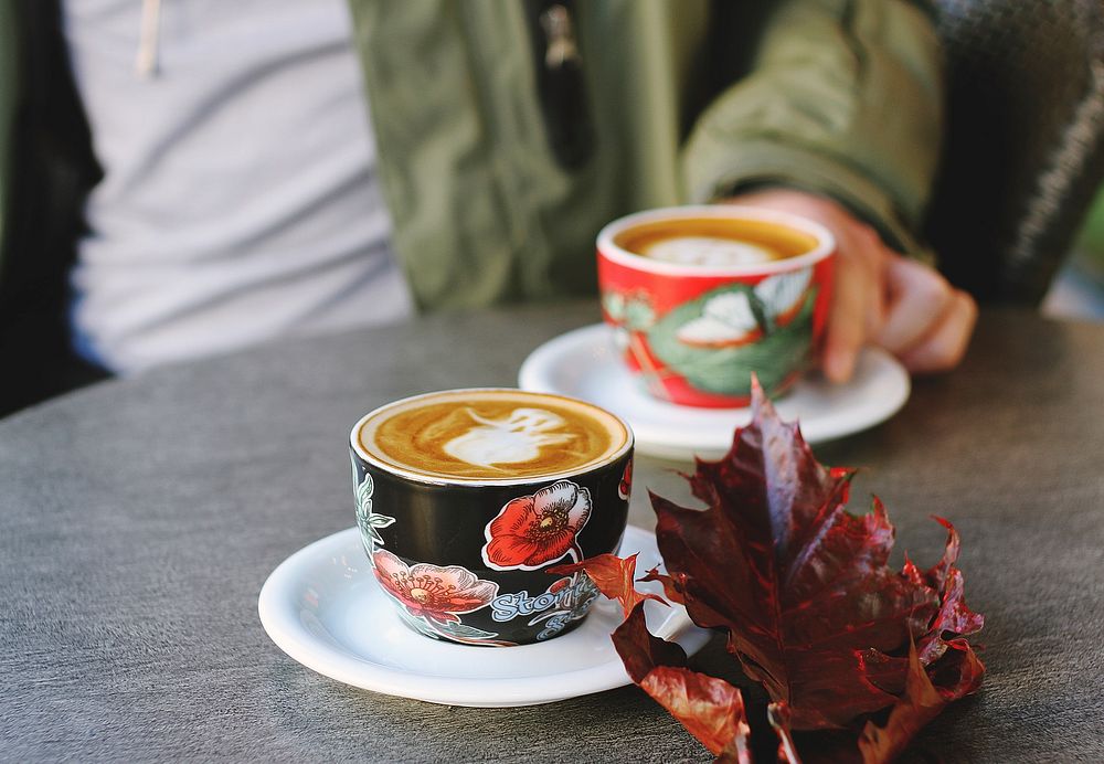 Autumn coffee. Original public domain image from Wikimedia Commons
