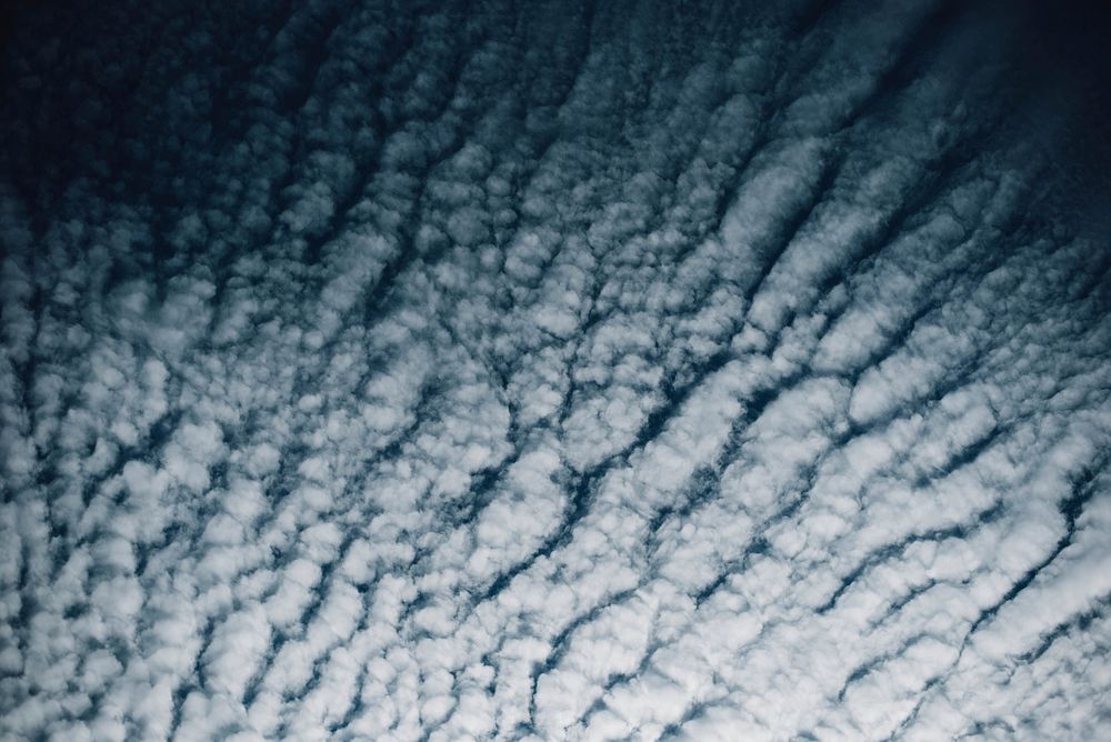 The clouds creating a texture in the sky. Original public domain image from Wikimedia Commons