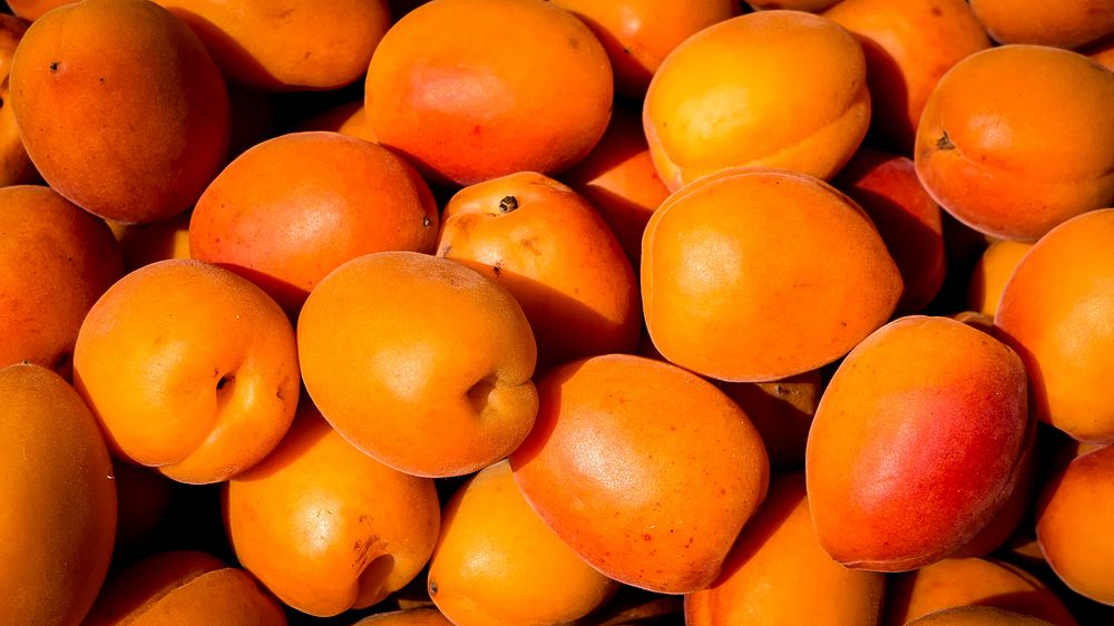 Organic apricot background. Original public domain image from Wikimedia Commons