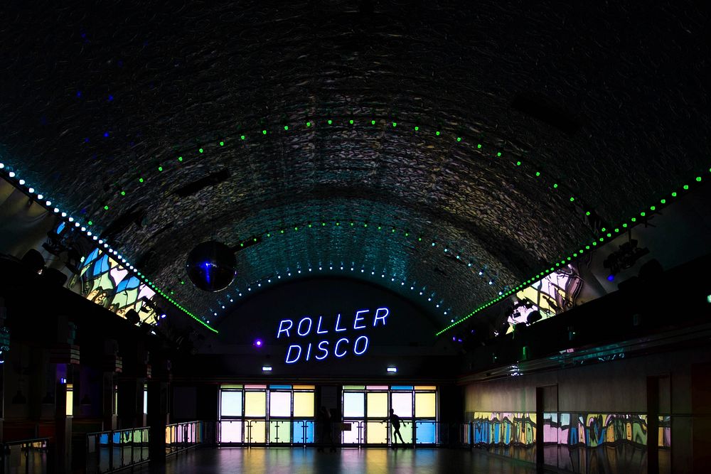 Roller Disco. Original public domain image from Wikimedia Commons