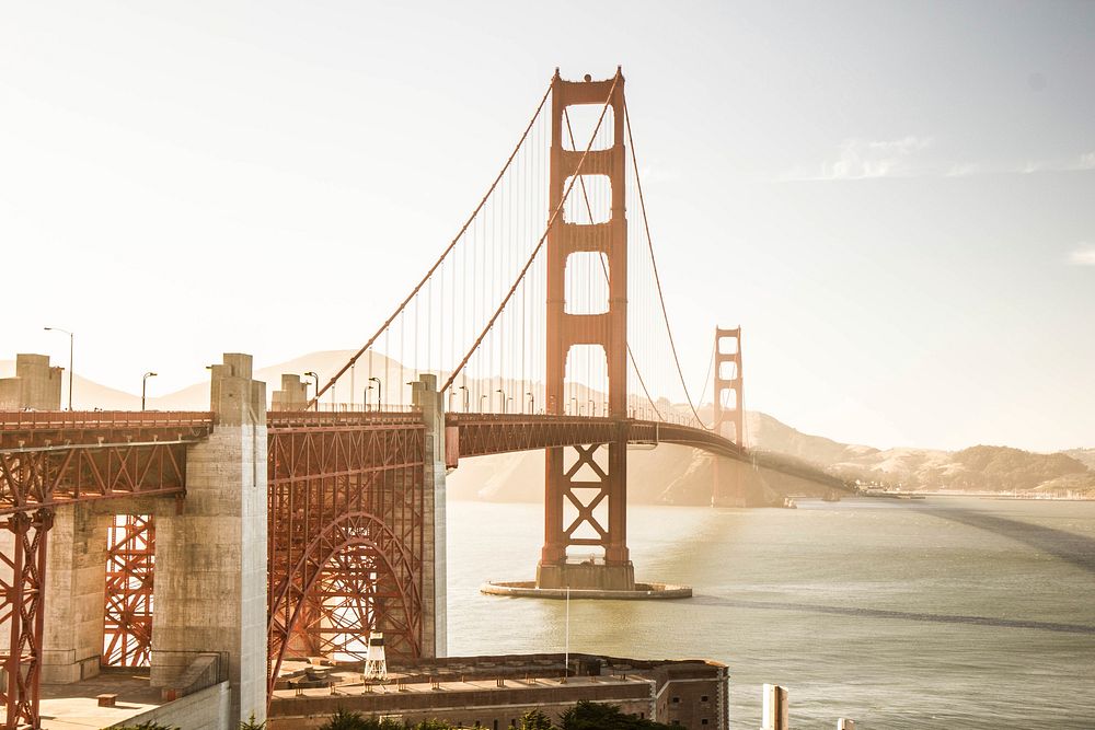 Golden Gate Bridge, United States. Original public domain image from Wikimedia Commons