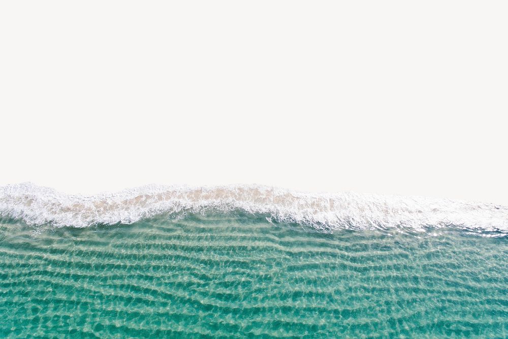 Summer shoreline collage element, seascape | Free PSD - rawpixel