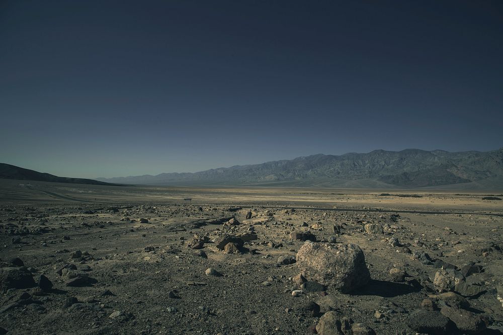 Desert in the evening. Original public domain image from Wikimedia Commons