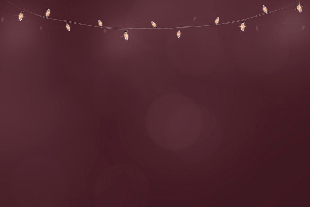 Bokeh background psd in red with glowing hanging lights