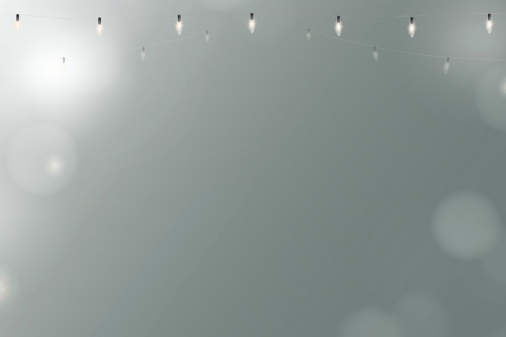 Bokeh background psd in blue with glowing hanging lights