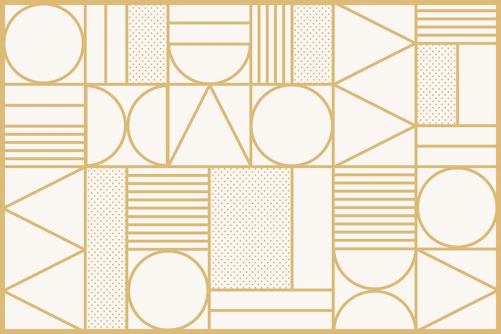 Art deco pattern psd background in gold