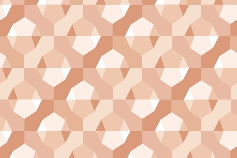 Modern 3D geometric pattern orange background